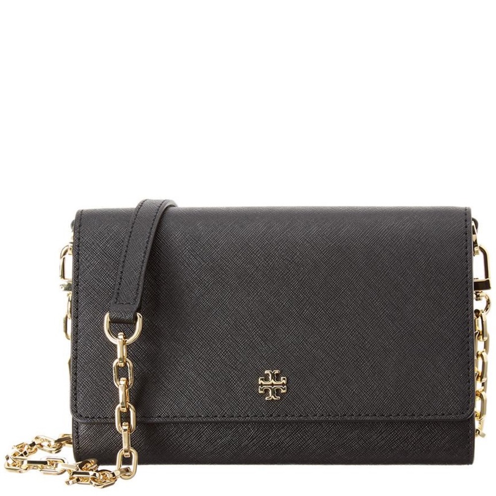 Tory Burch Emerson Chain Wallet, Leather Crossbody